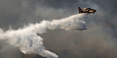 #Yunanistan #Yangın #Uçak
