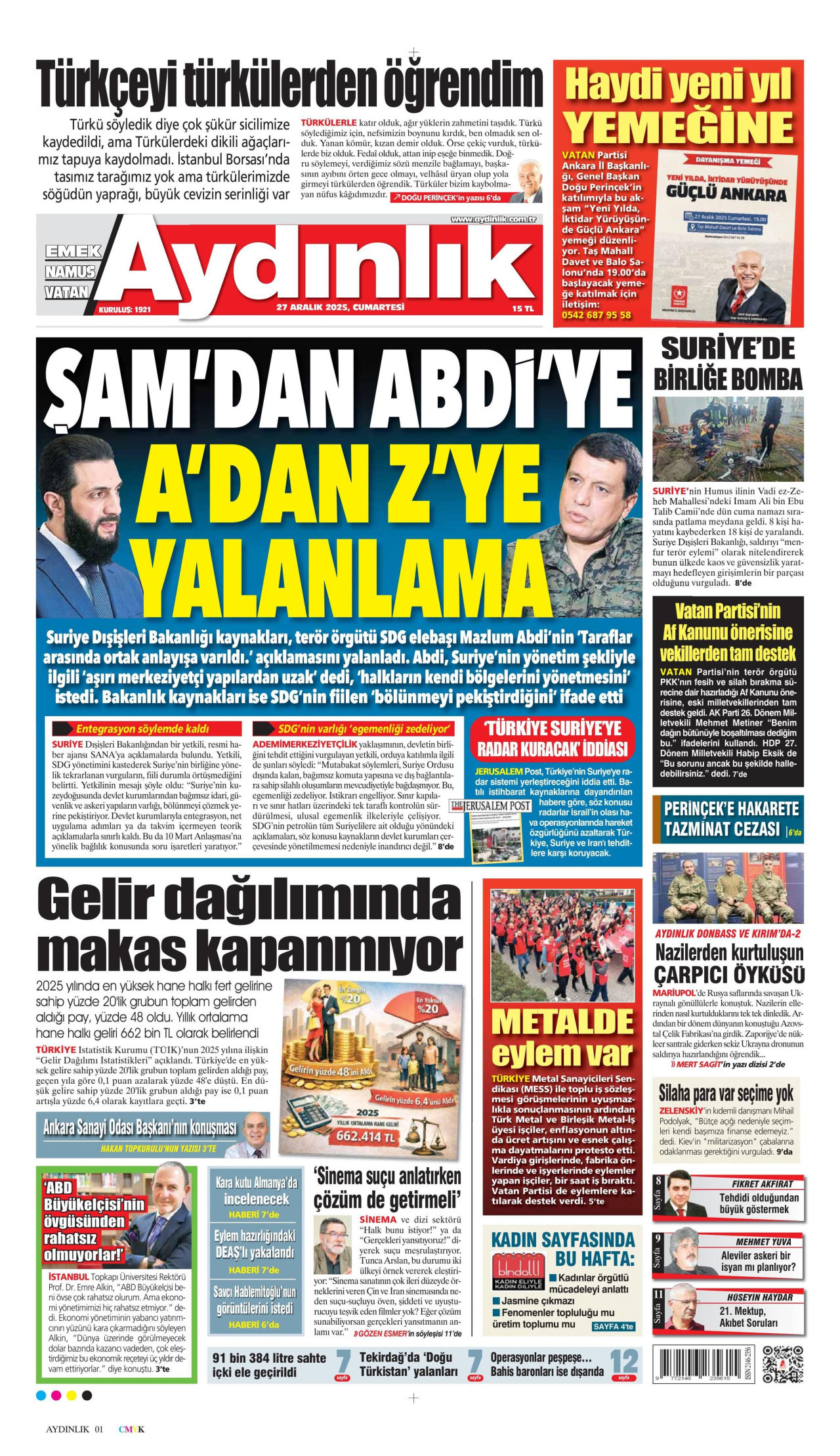 AYDINLIK GAZETESİ