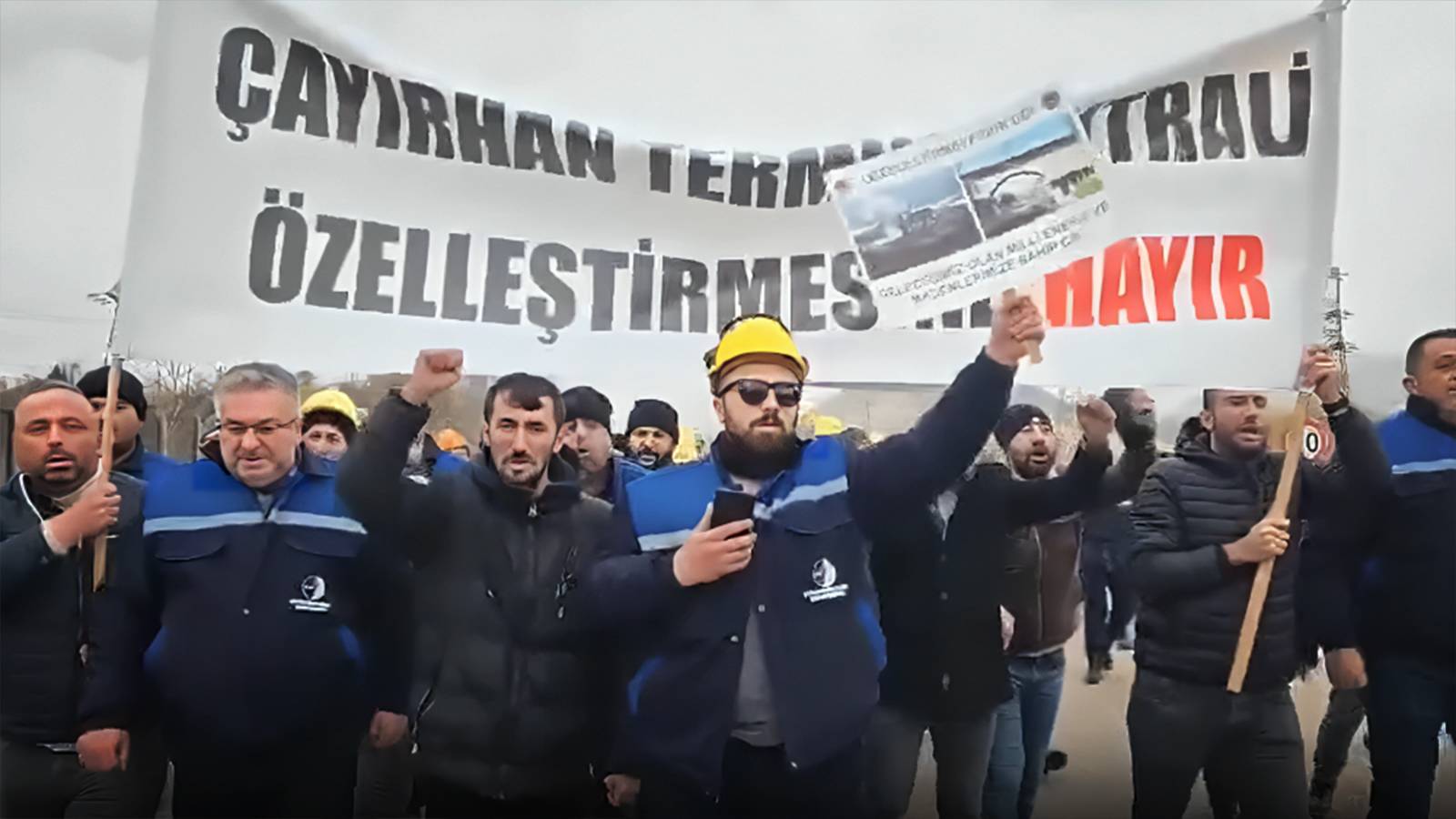 Çayırhan madencilerinin özelleştirme karşıtı yürüyüşü sona yaklaşıyor