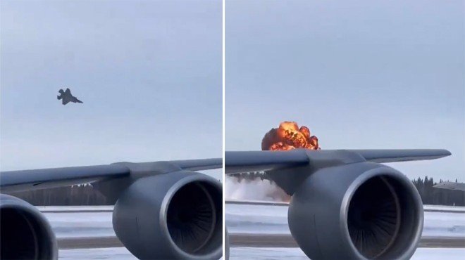 Alaska'da F-35 uçağı düştü: Pilot uçaktan atladı!