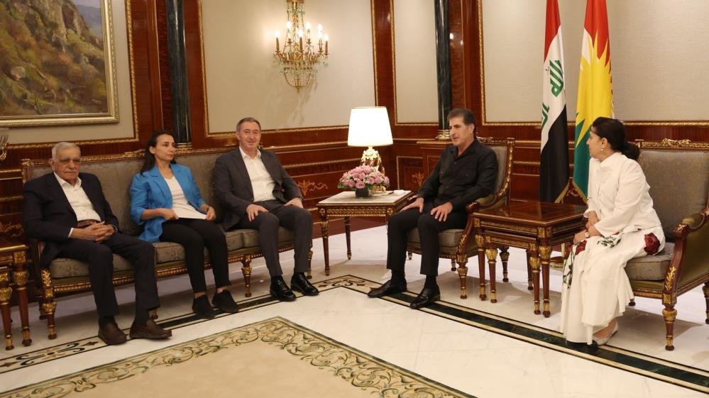 Barzani ve DEM Parti heyeti Erbil'de bir araya geldi