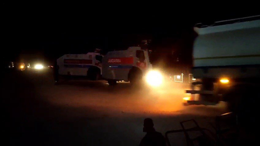 Suriye'de çıkan yangına Türkiye'den destek!