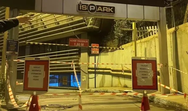 İSPARK'ın Kolonları Çatladı: İBB'nin Otoparkı Boşaltıldı