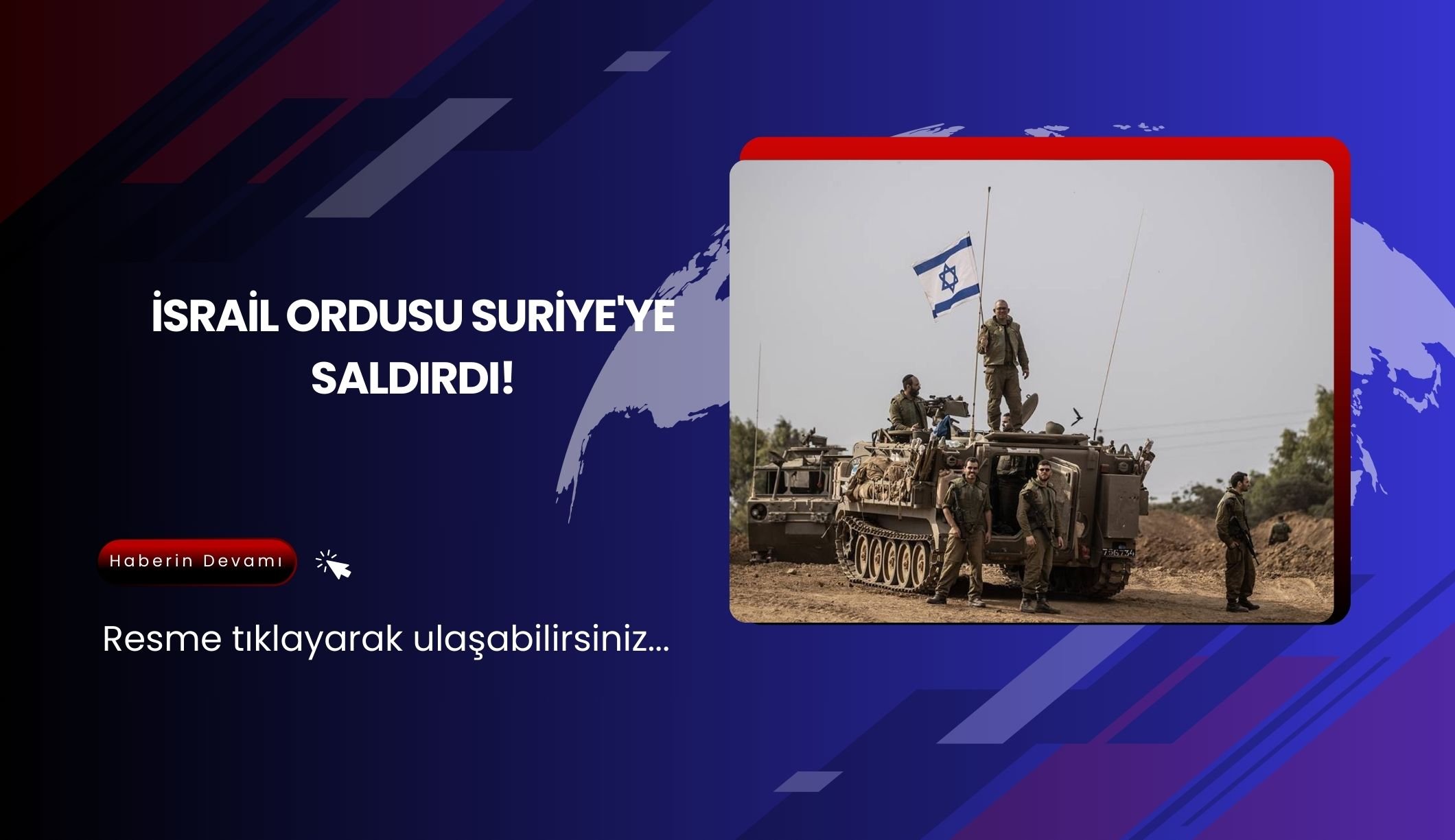 İsrail ordusu Suriye'ye saldırdı!