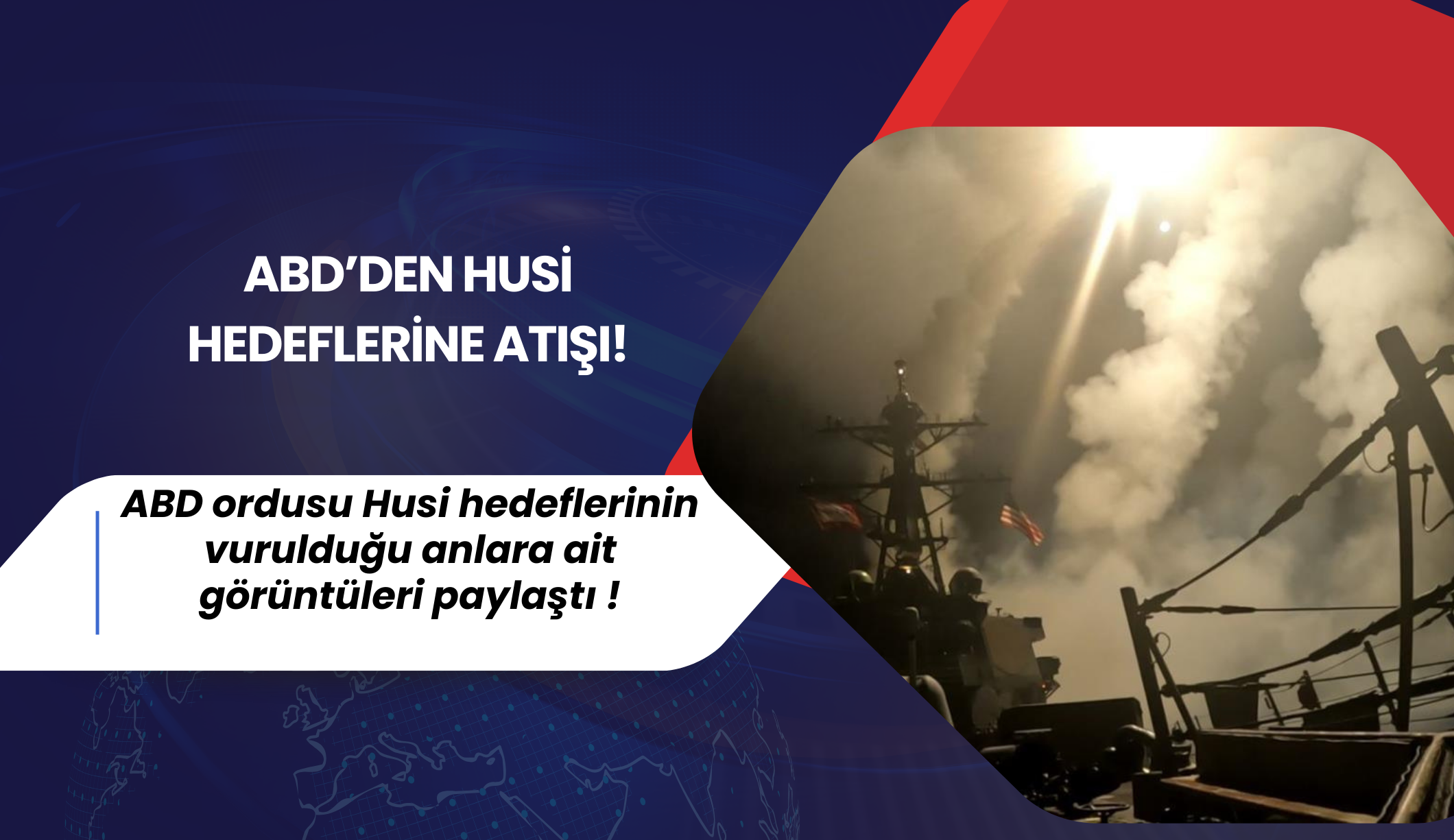 ABD paylaştı: Husi noktaları vuruldu