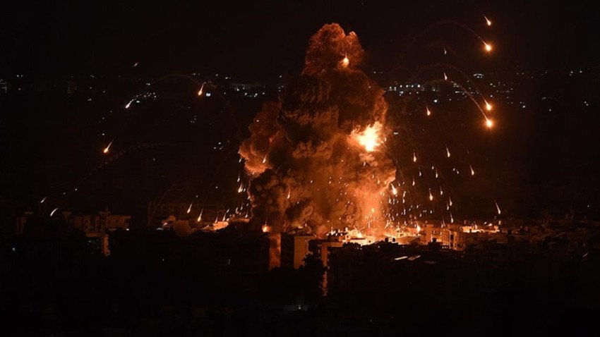 İsrail Beyrut'un Merkezini Vurdu