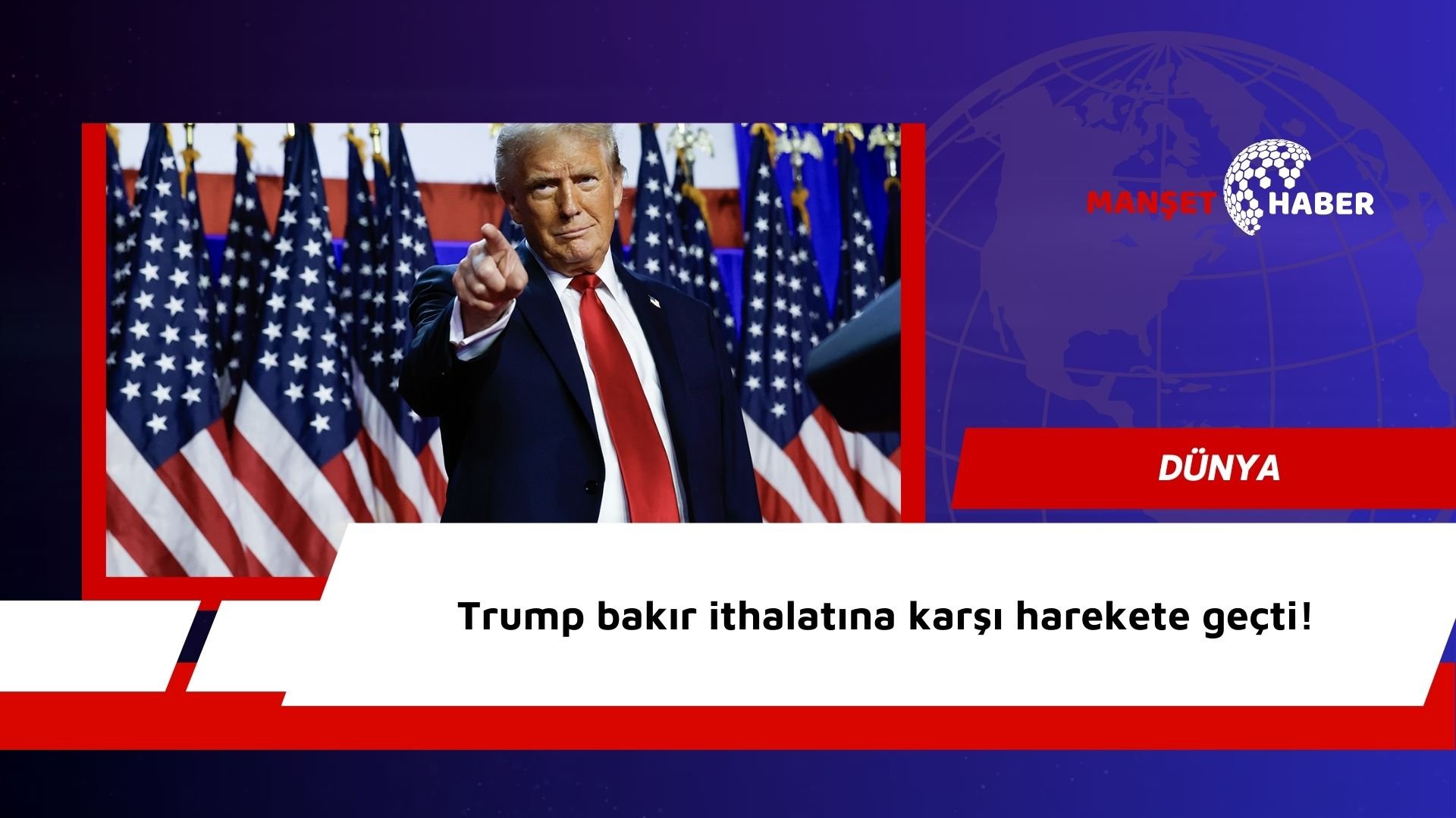 Trump bakır ithalatına karşı harekete geçti!