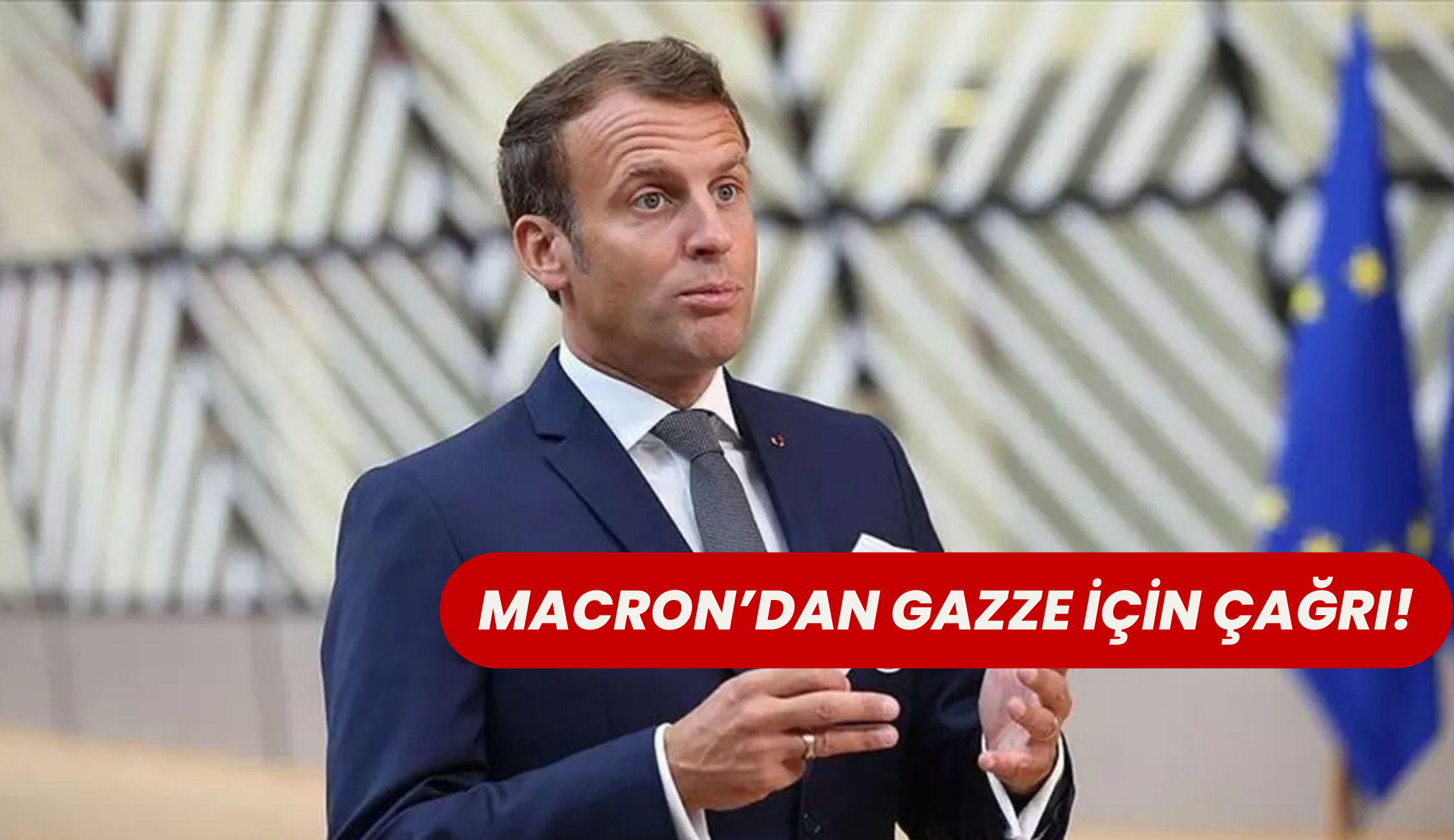 Macron’dan Gazze’ye insani yardımların yeniden başlatılması çağrısı