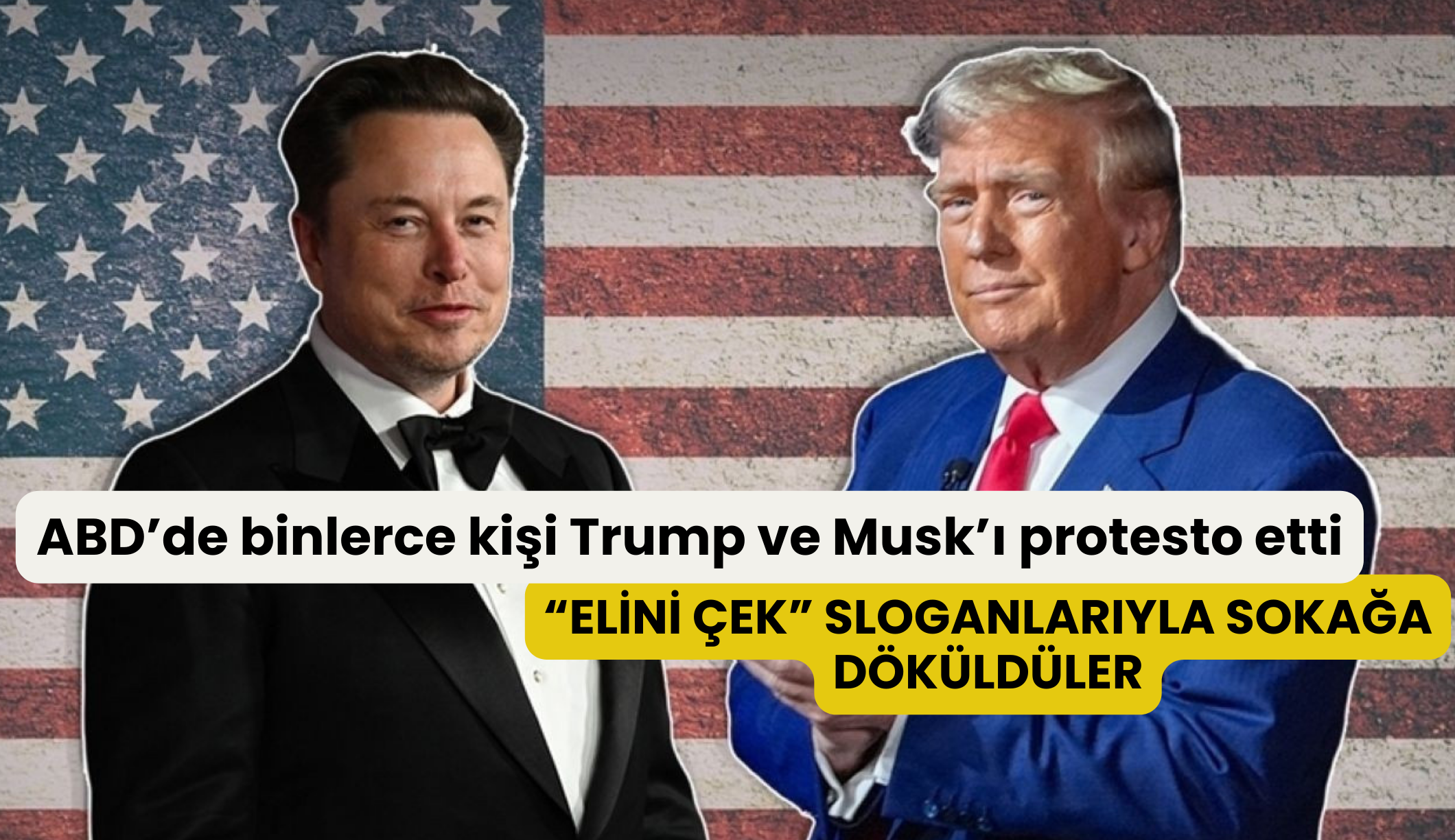 ABD’de binlerce kişi Trump ve Musk’ı protesto etti