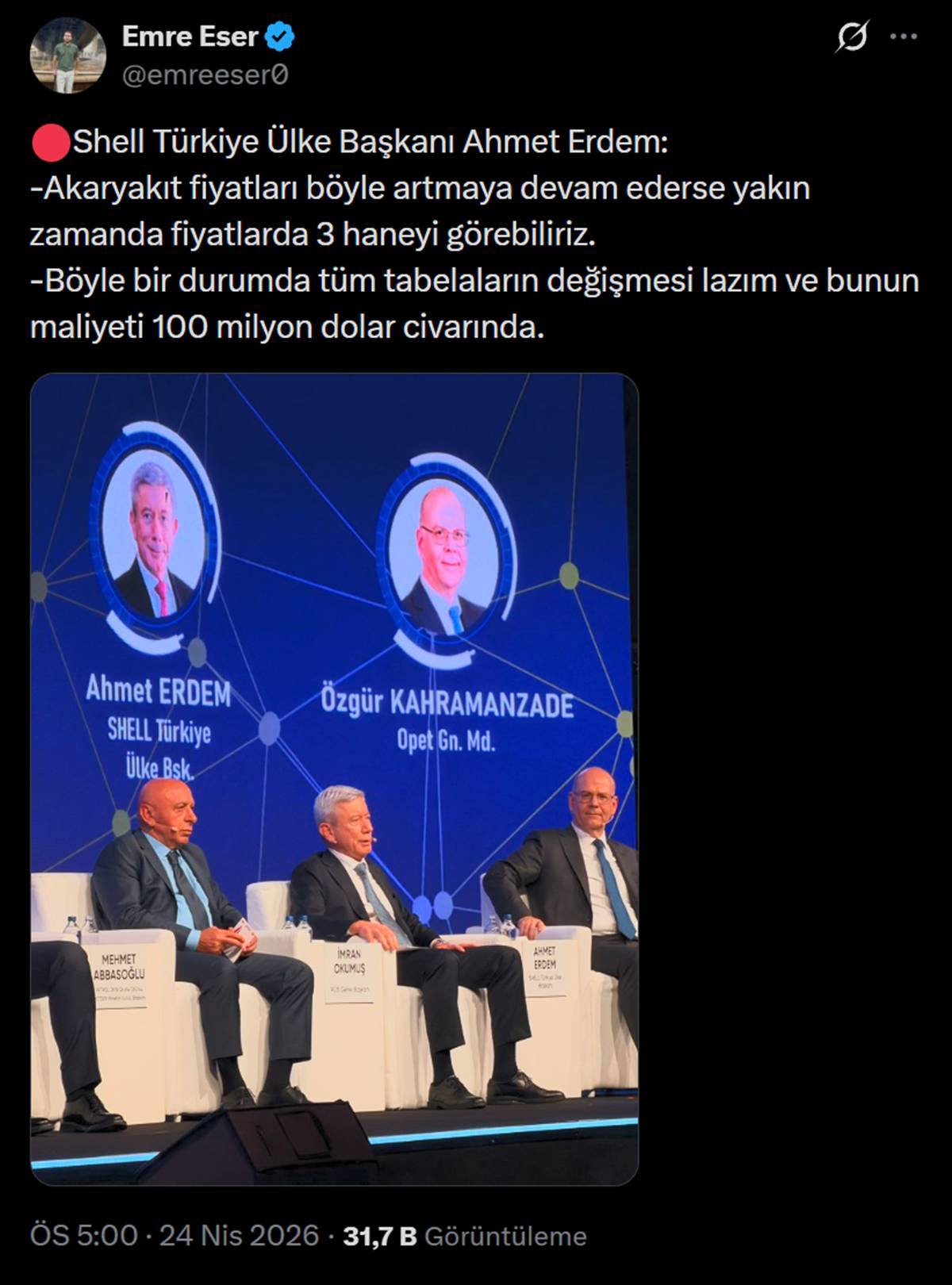 shell-turkiye-ulke-baskani-ahmet-erdem-akaryakit-fiyatlari-uc-haneyi-gorebilir