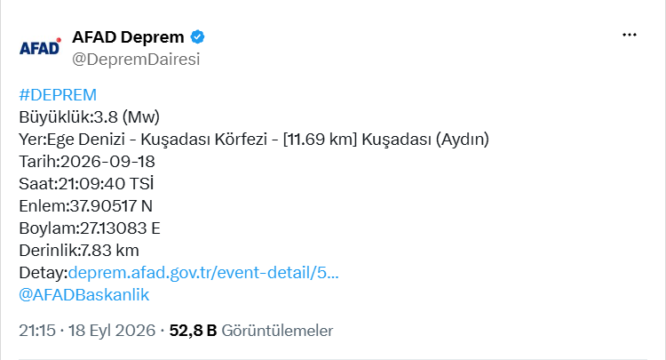 kuşadasıdeprem