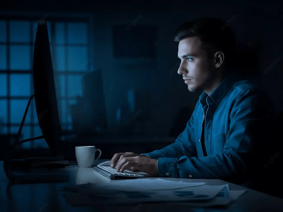 pngtree-focused-man-working-late-at-night-on-computer-image_20967055