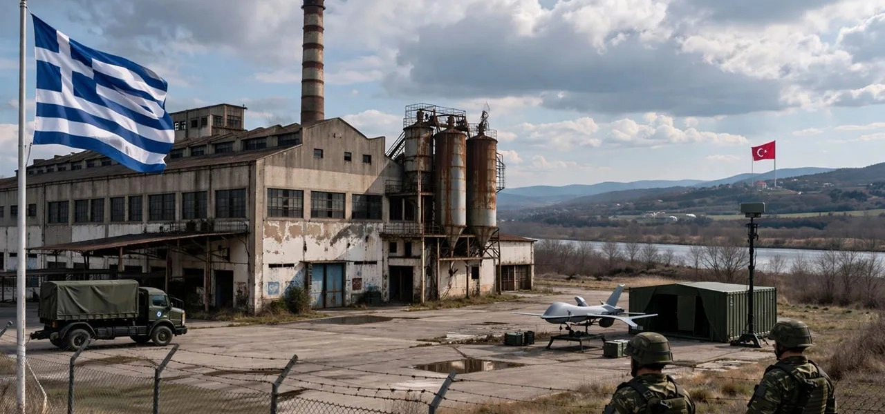 Sınırda kritik iddia: Yunanistan eski fabrikayı askeri üs yapabilir