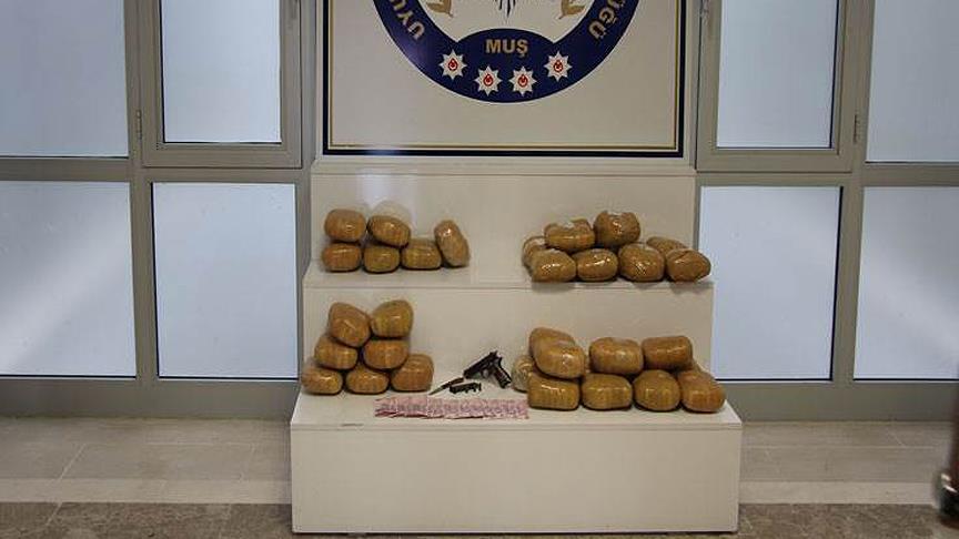 Muş’ta uyuşturucu operasyonu: 2 Kişi tutuklandı, çok sayıda madde ele geçirildi