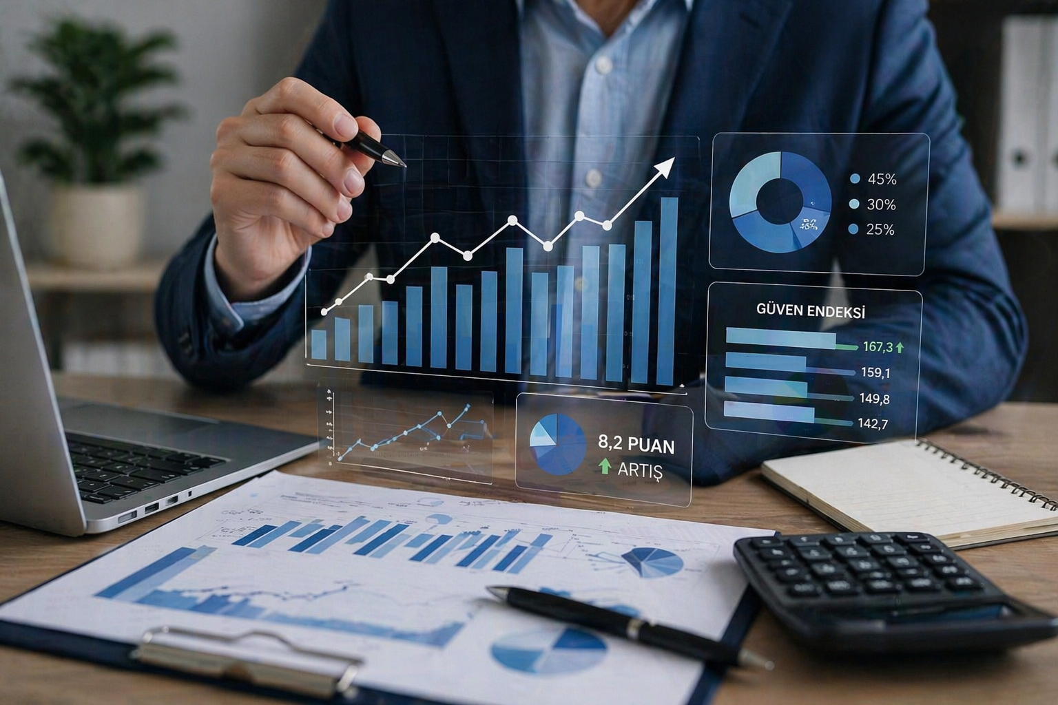 Finansal güven endeksi 8,2 puan arttı