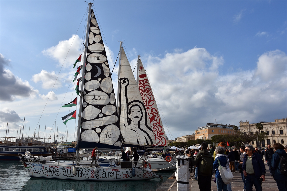 Gazze için yola çıkan Sumud Filosu İtalya’ya ulaştı