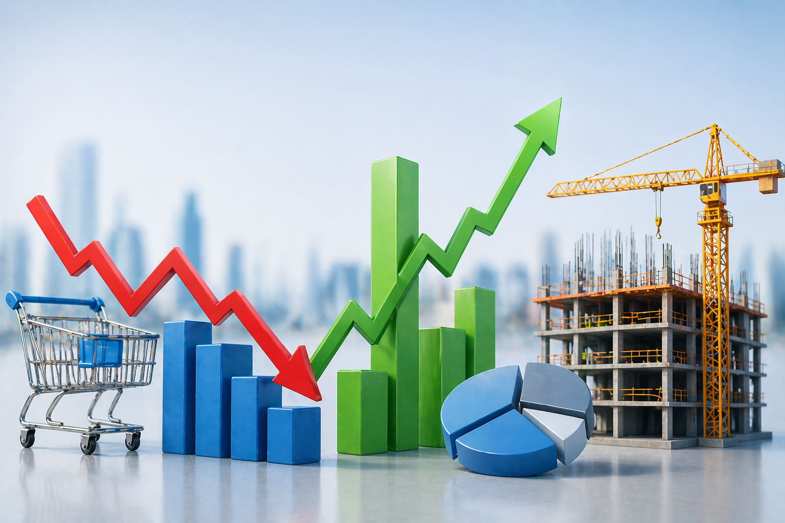 Güven endeksinde ayrışma: İnşaat yükseldi, diğer sektörler düştü