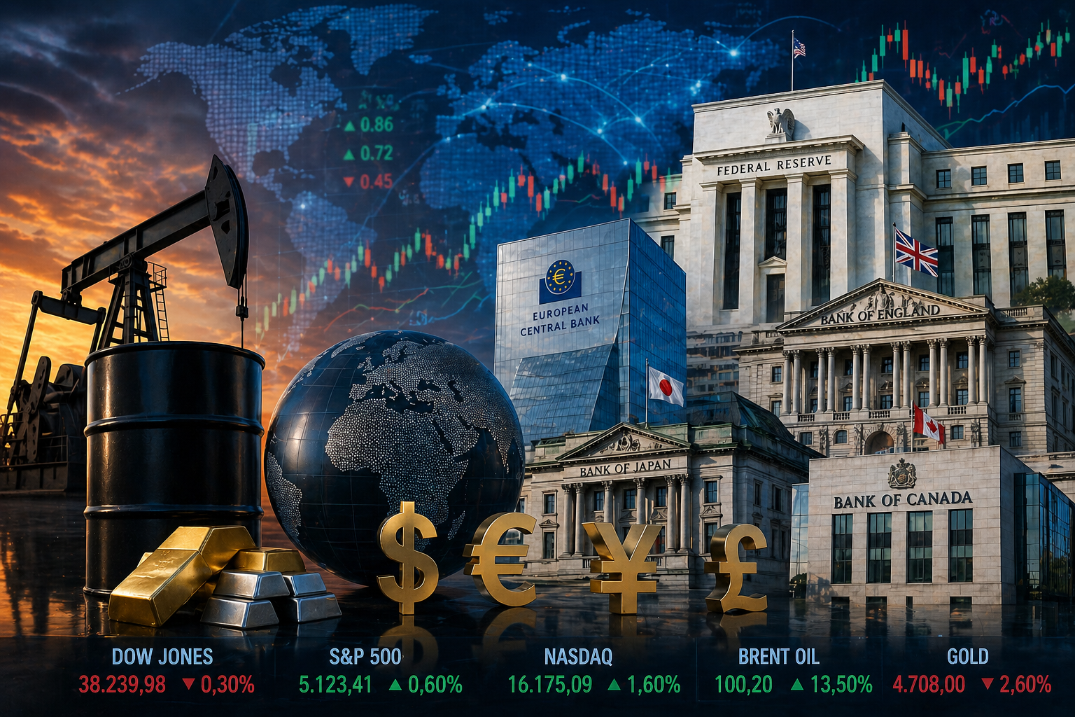 Küresel piyasalar merkez bankaları haftasına kilitlendi! Gözler Fed’de