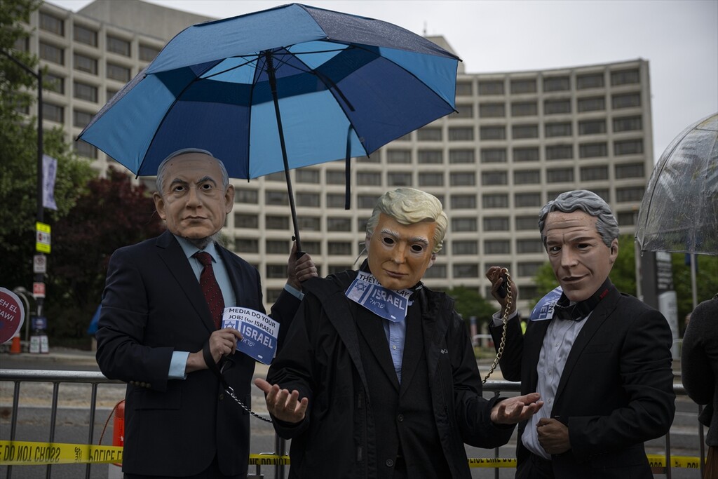 Washington’da Beyaz Saray yemeği sırasında protesto