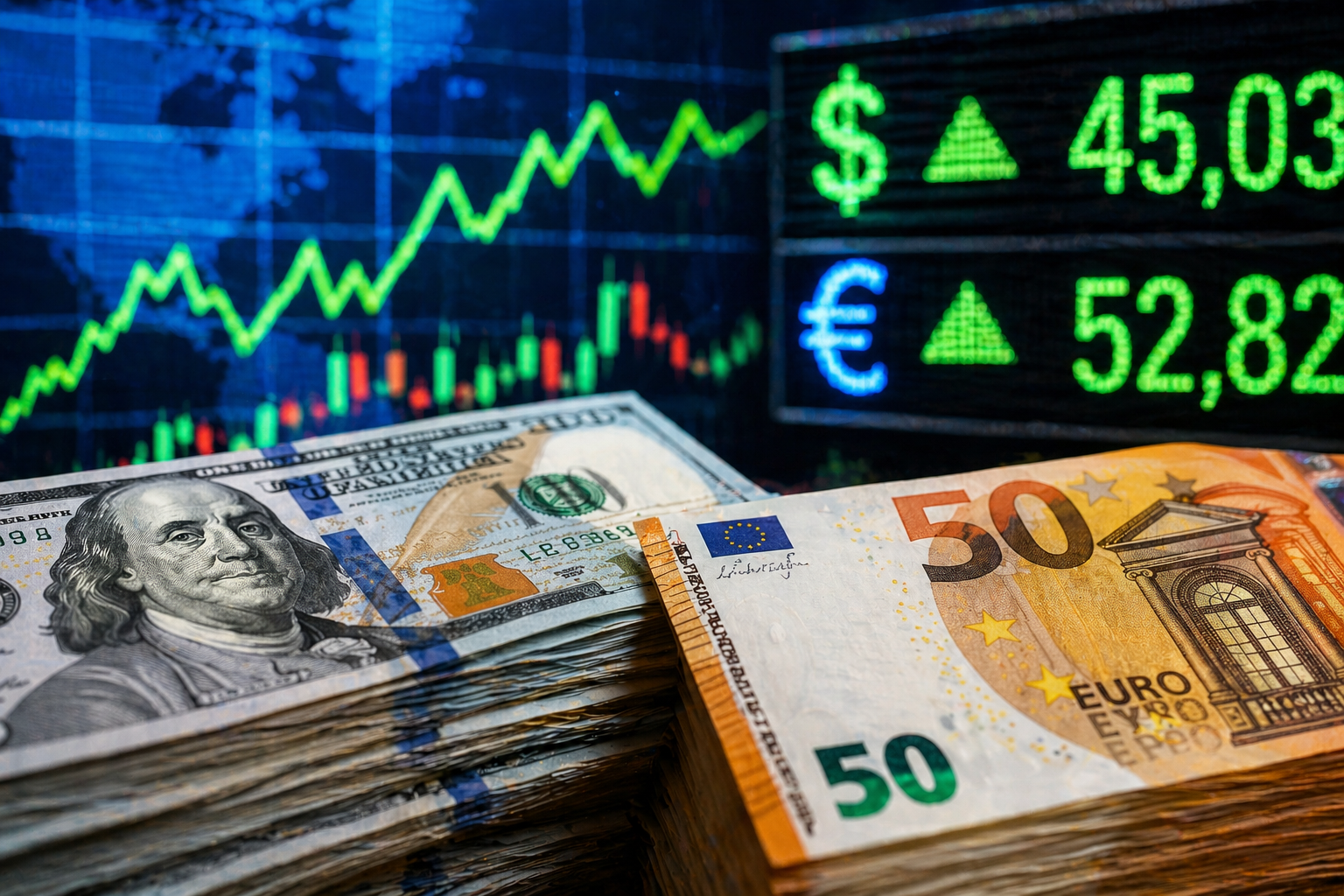 Dolar ve euro yeniden yükselişte