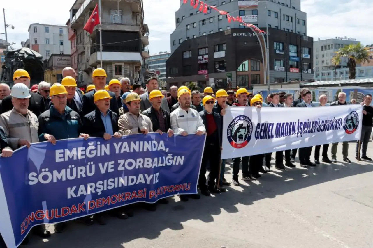 Zonguldak’tan madencilere destek: “Alın terimiz ödenmeli”