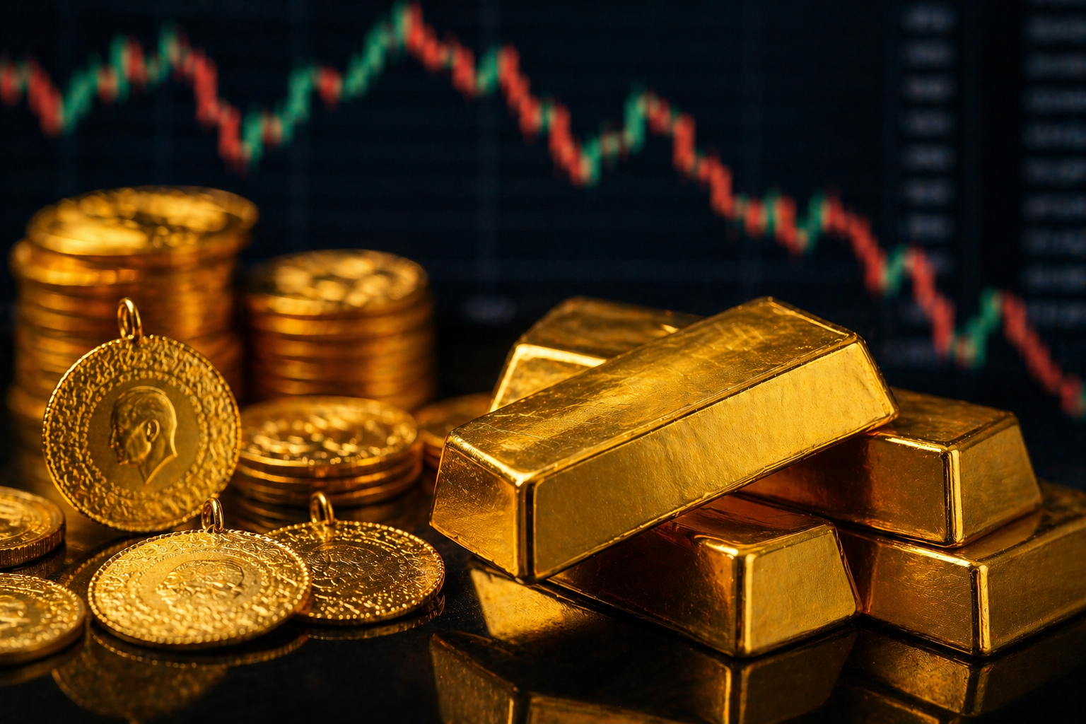 Altın son 1 ayın en düşük seviyesinde: Gözler Fed faiz kararında