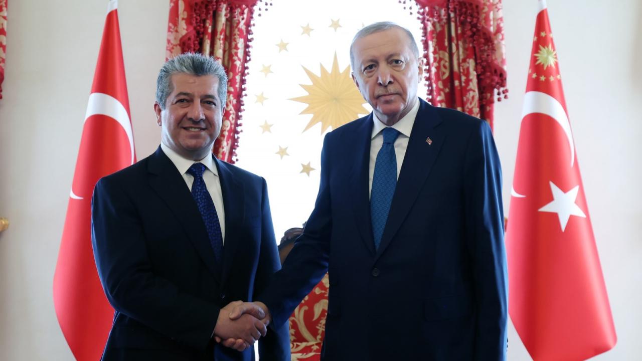 Cumhurbaşkanı Erdoğan, IKBY Başbakanı Barzani'yi kabul etti
