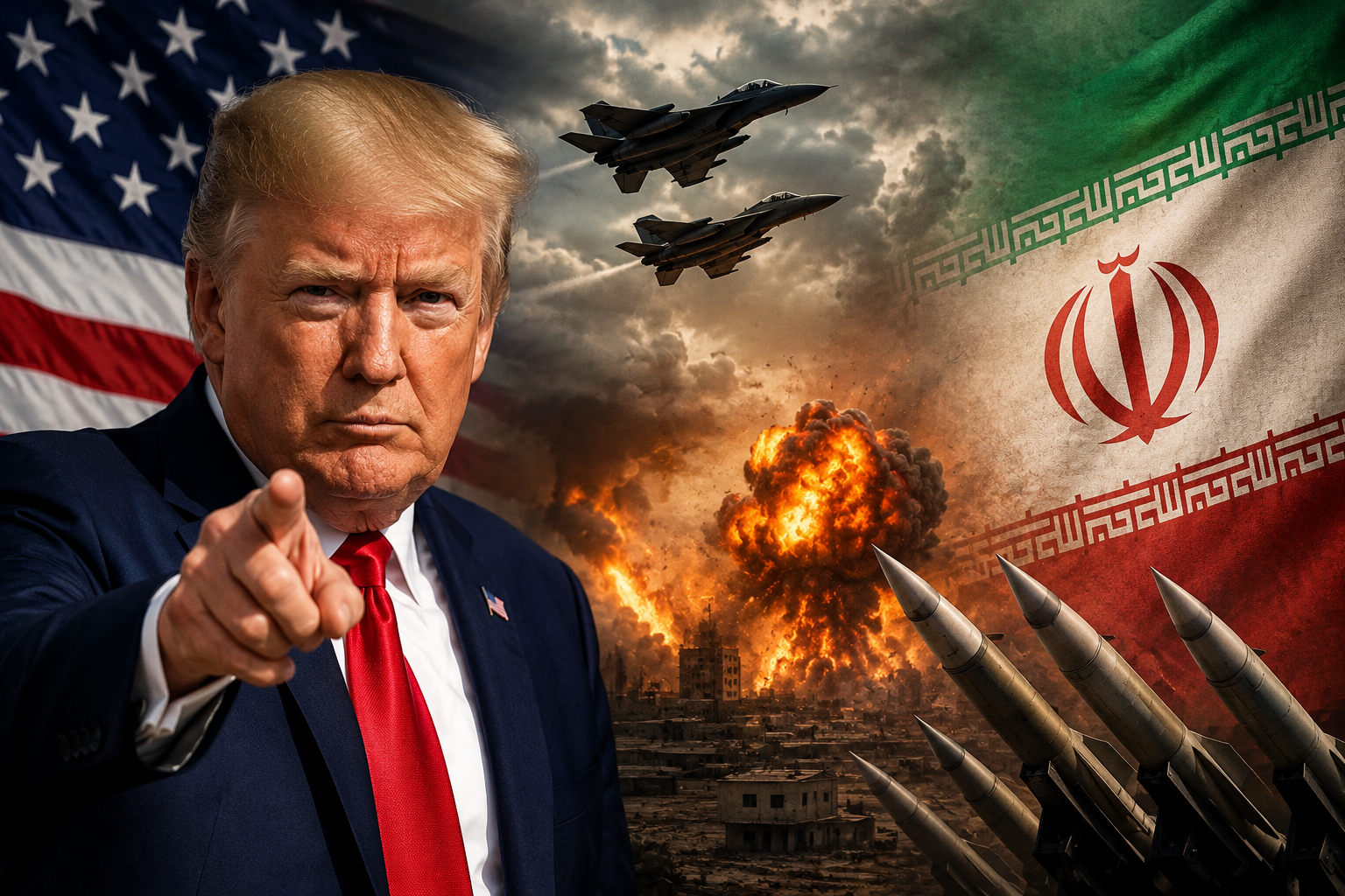 Trump İran’a gözdağı verdi: “İki günde yerle bir ederiz”