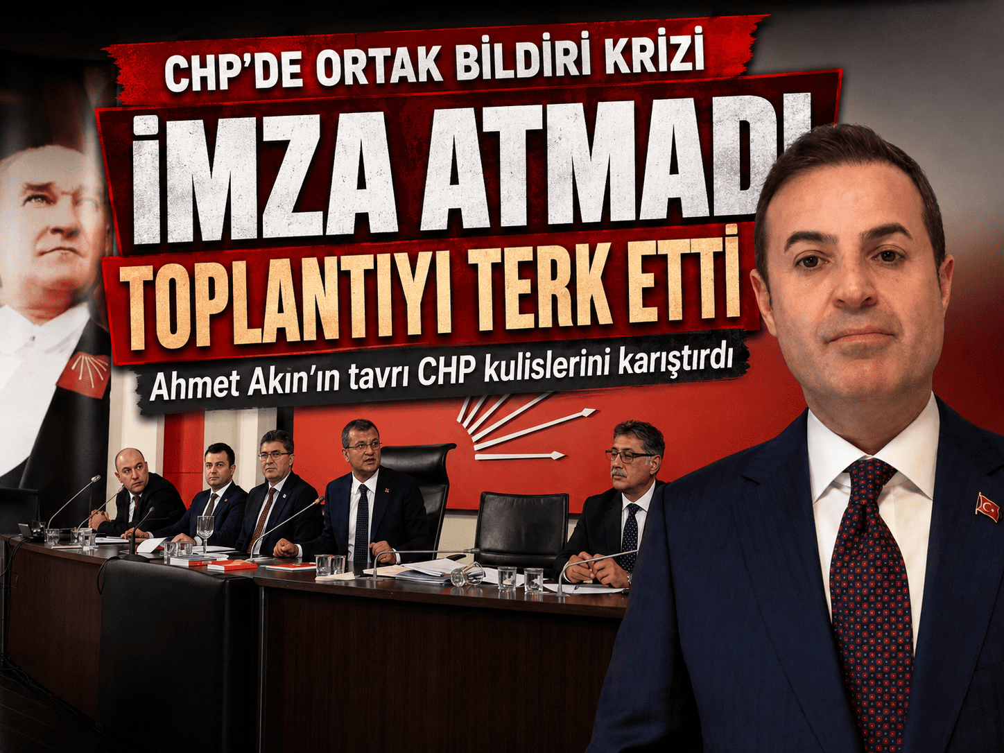 CHP’de ortak bildiri çatlağı: Ahmet Akın’dan ret