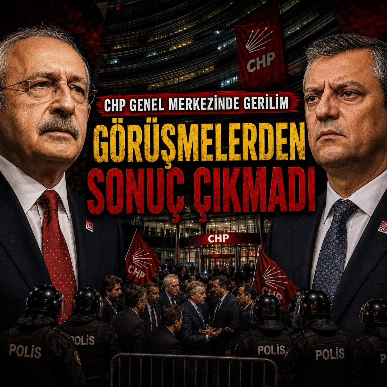 Genel Merkez önünde tansiyon: Müzakere tıkandı