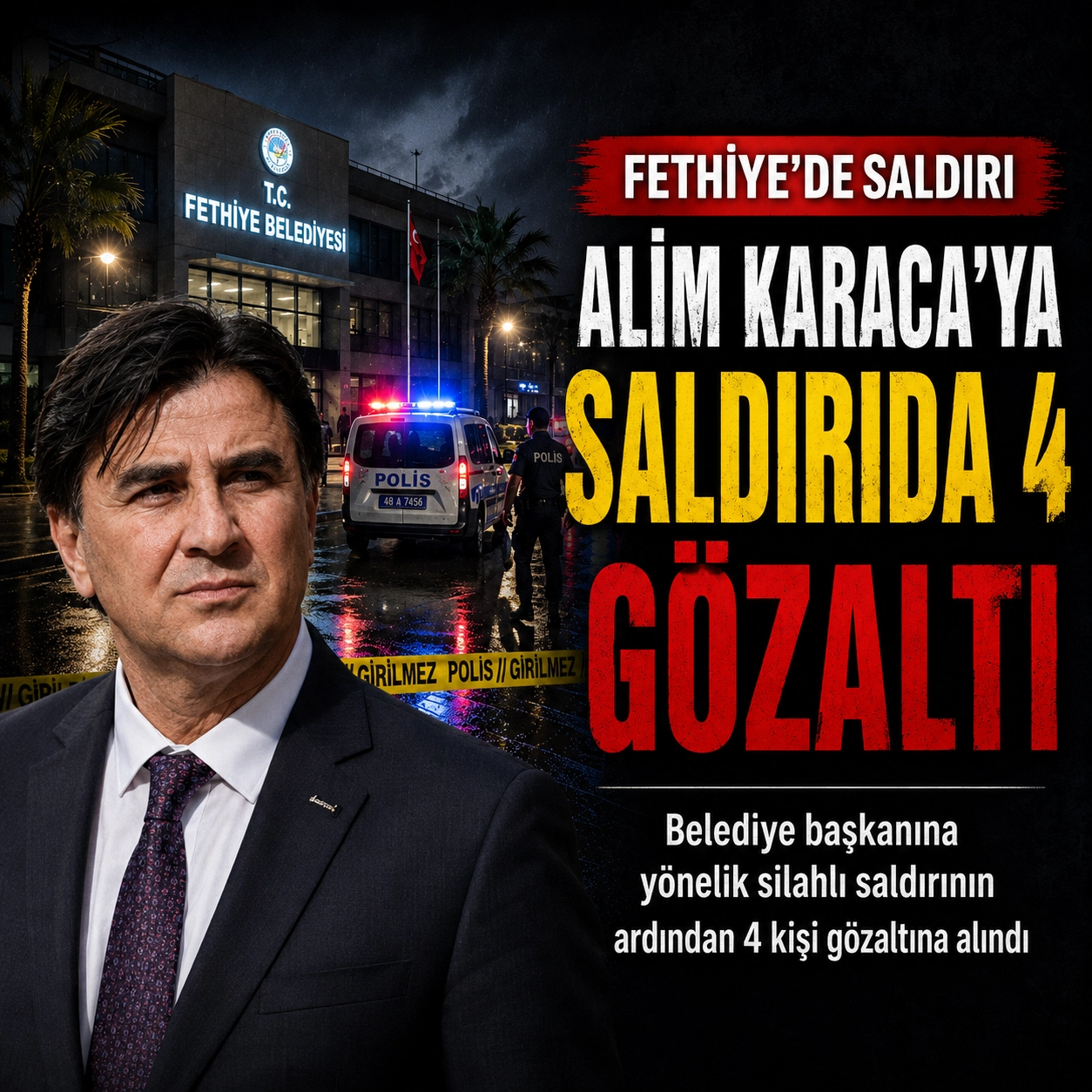 Alim Karaca’ya silahlı saldırıda 4 gözaltı