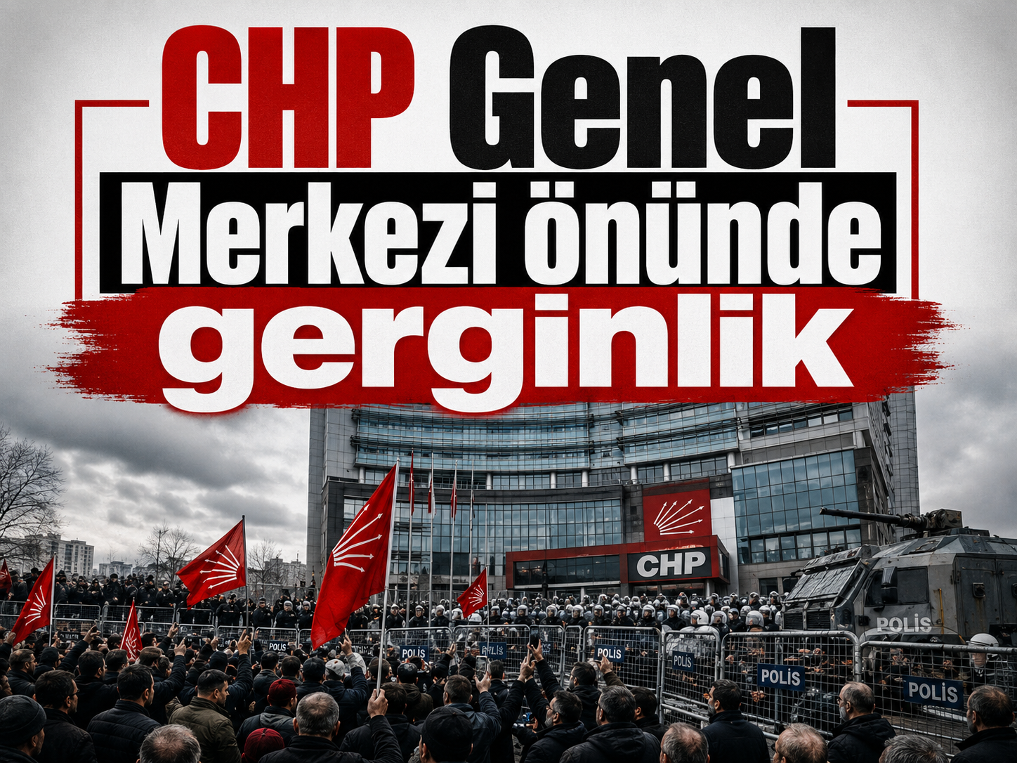 CHP Genel Merkezi önünde gerginlik