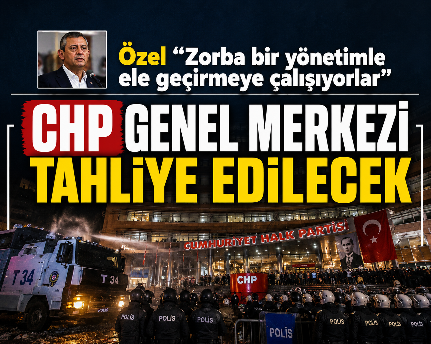 CHP Genel Merkezi tahliye edilecek