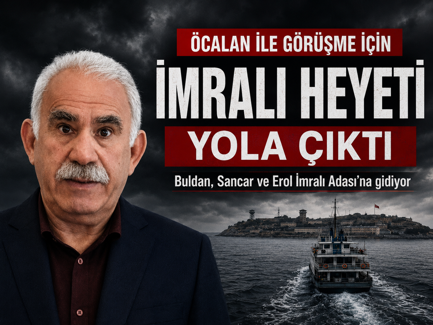 İmralı Heyeti, Öcalan ile görüşmek üzere yola çıktı