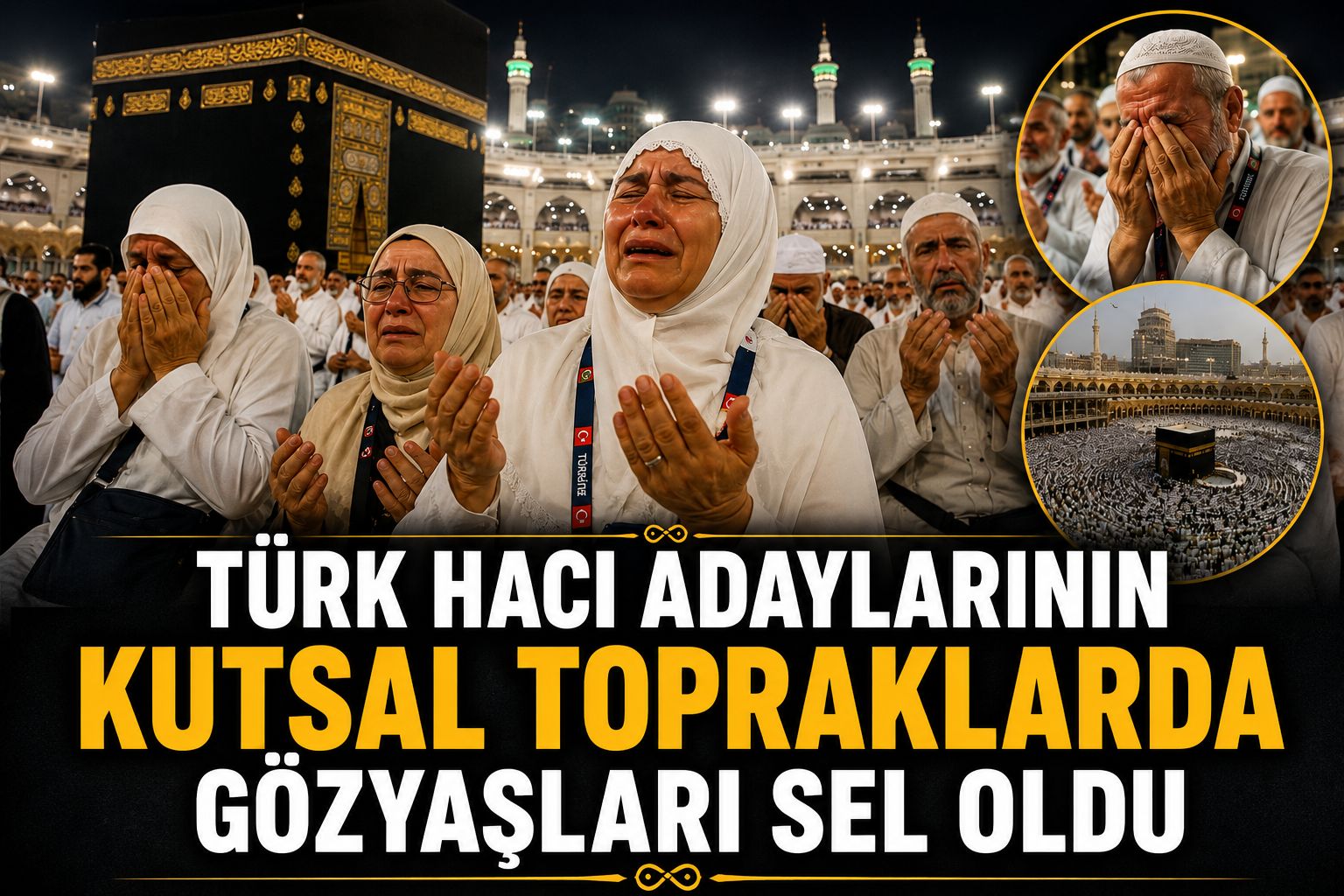 Türk hacı adaylarının kutsal topraklarda gözyaşları sel oldu