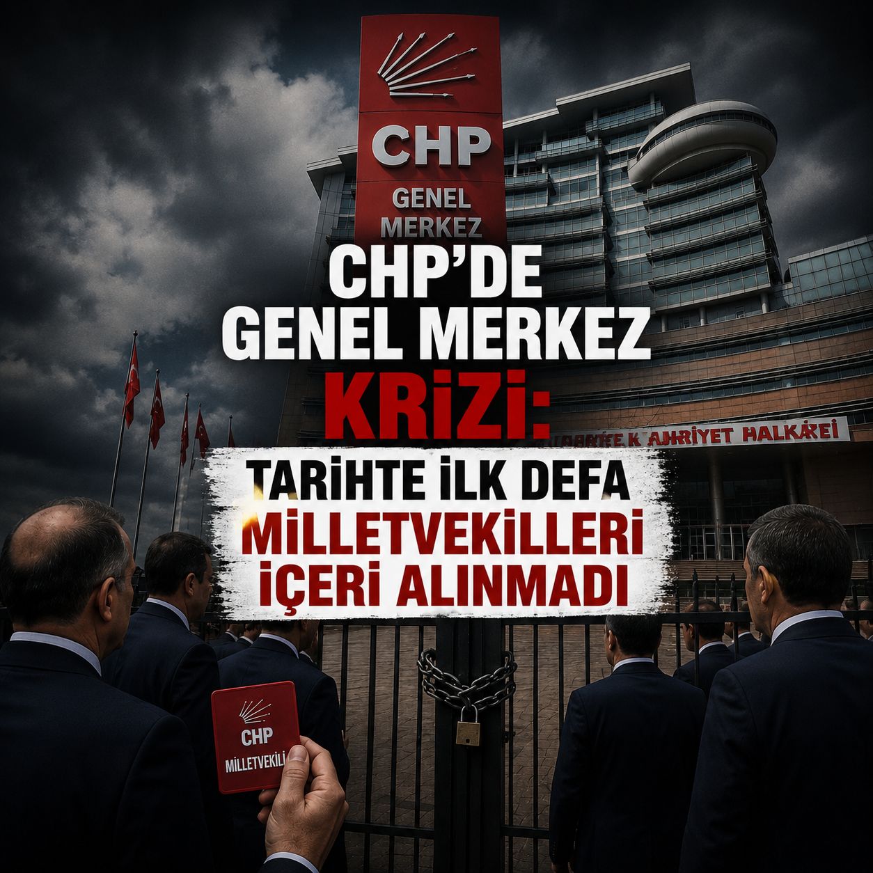 CHP'de genel merkez krizi: Tarihte ilk defa milletvekilleri içeri alınmadı
