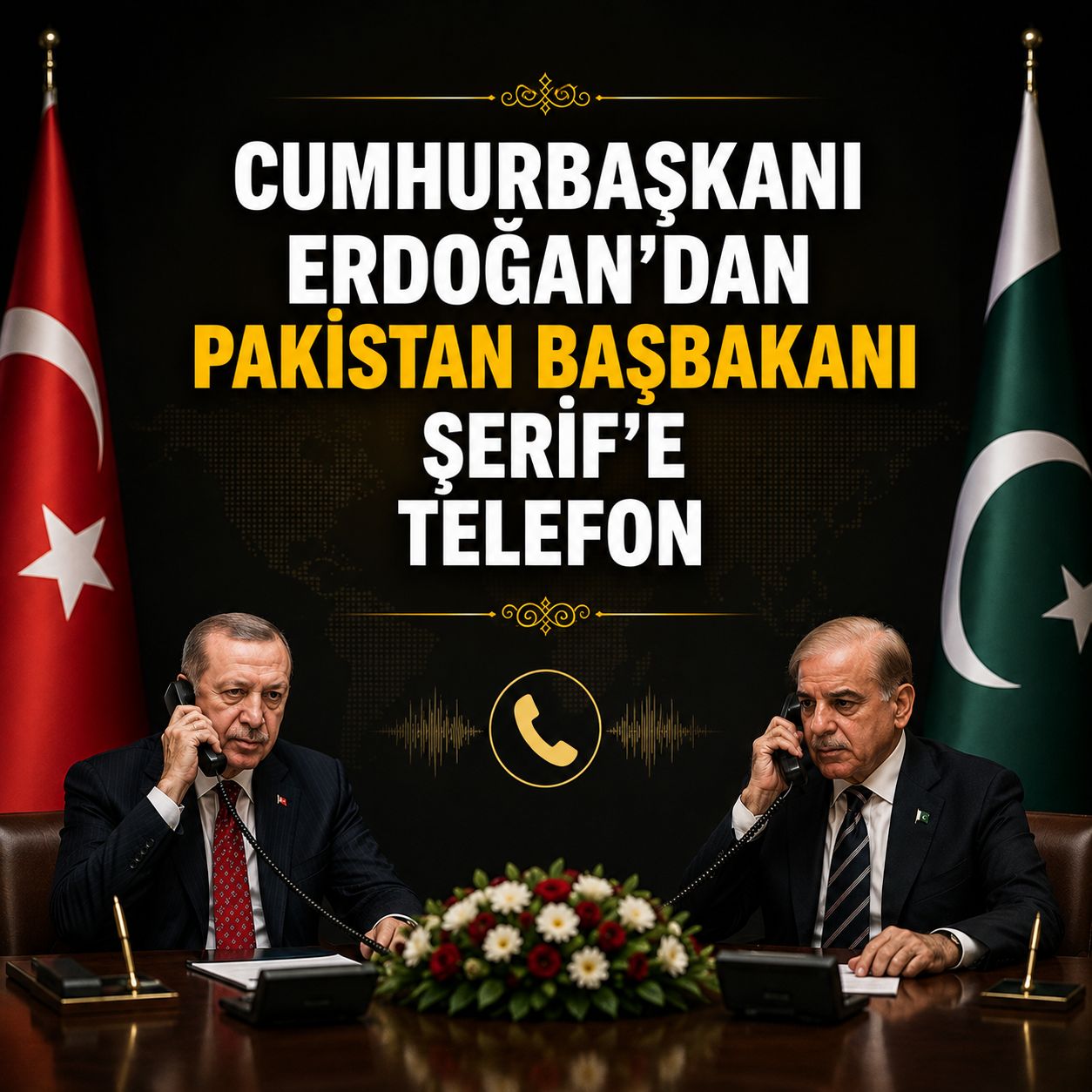 Cumhurbaşkanı Erdoğan'dan Pakistan Başbakanı Şerif'e telefon