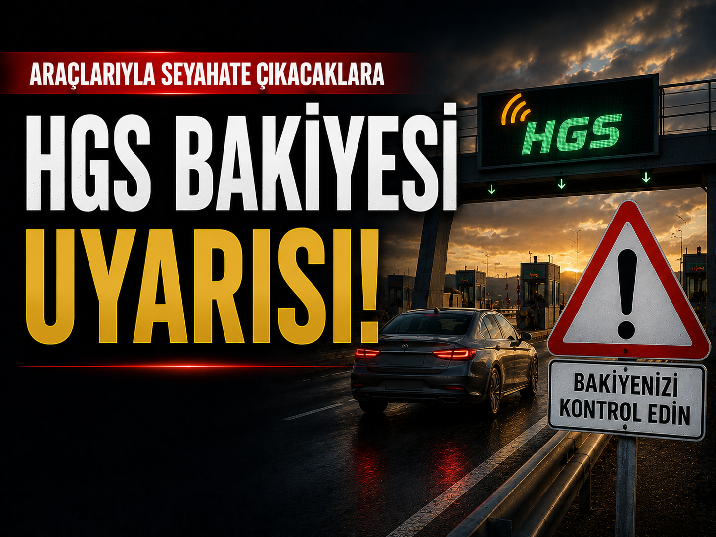 Bayram trafiği öncesi HGS alarmı: Bakiyenizi kontrol edin