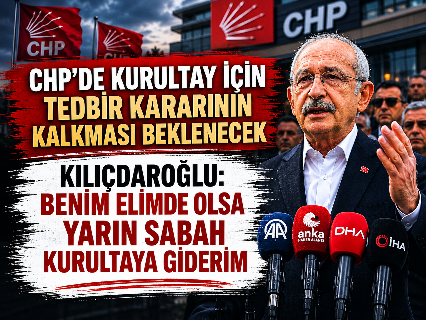 Kılıçdaroğlu, CHP kurultayı için yargı sürecini işaret etti