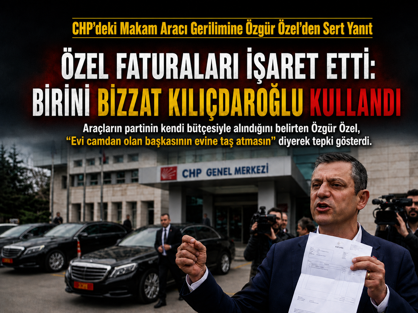 Özgür Özel’den “araçlar partinin parasıyla alındı” çıkışı