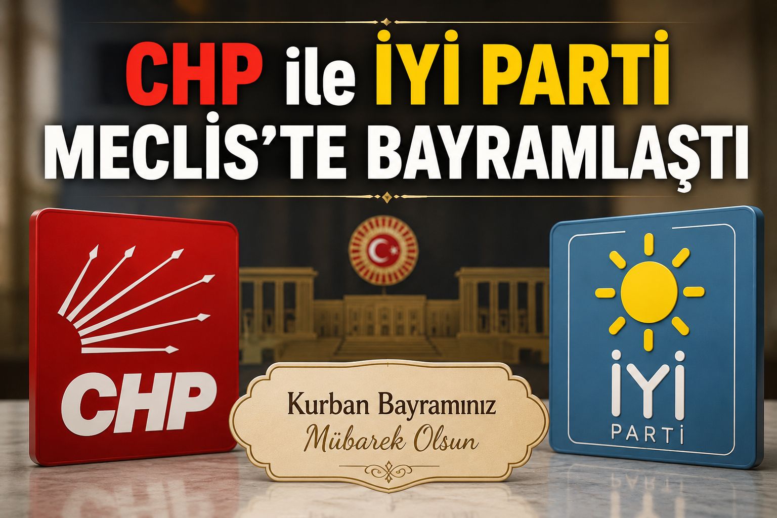 CHP ile İYİ Parti Meclis’te bayramlaştı