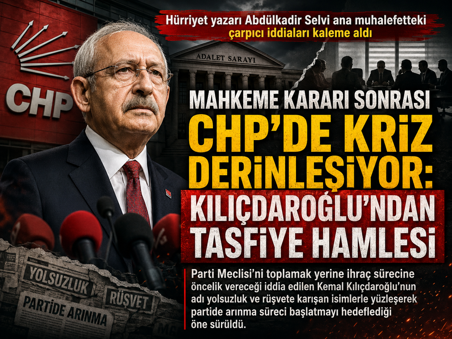 Abdülkadir Selvi yazdı: CHP’de ihraç süreci gündemde