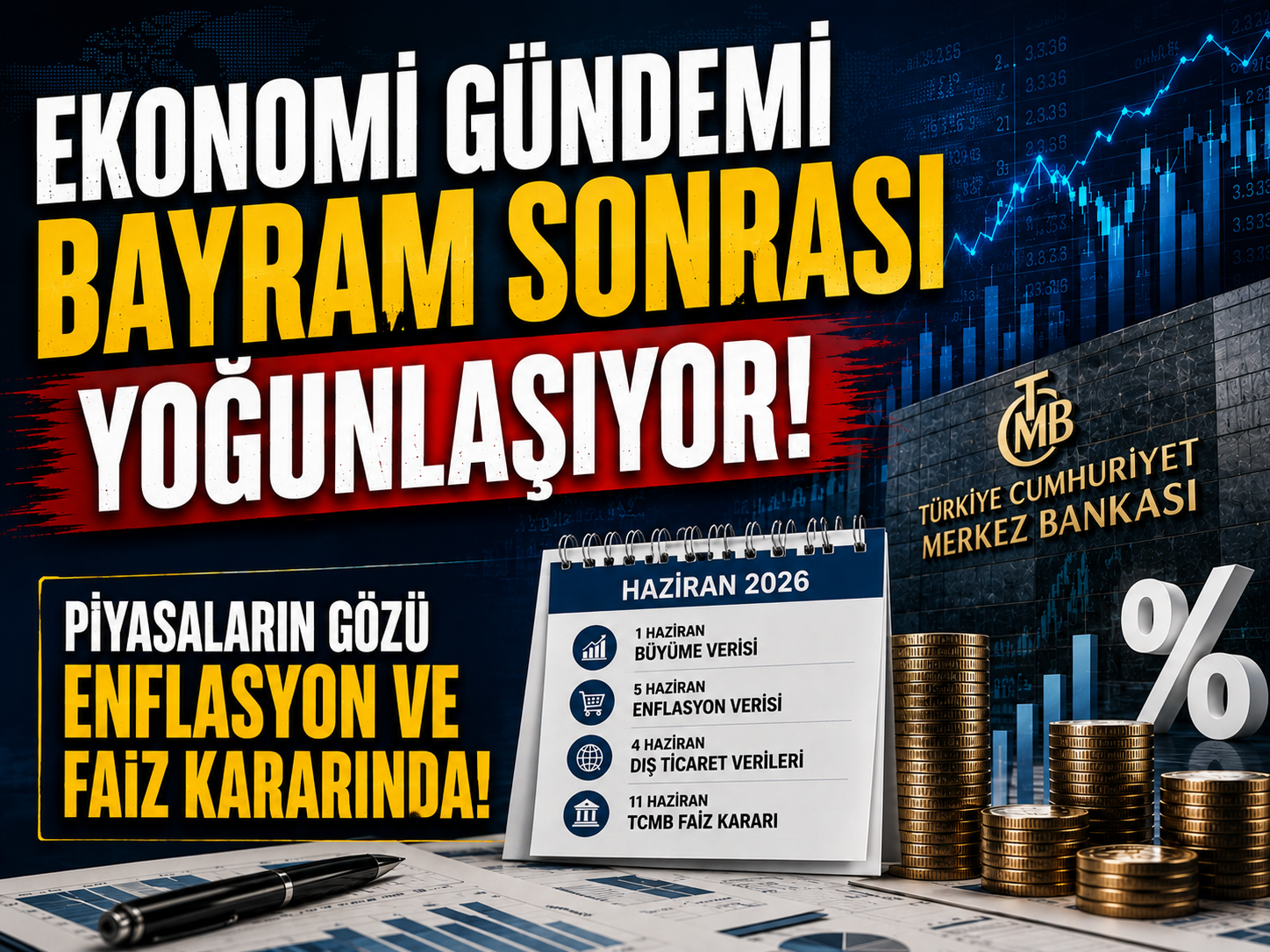 Ekonomi gündemi bayram sonrası yoğunlaşıyor