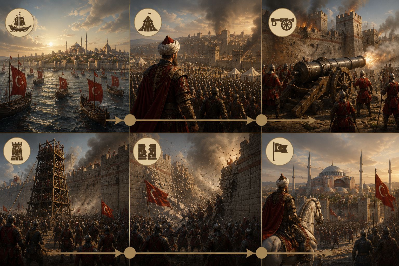 Adım adım İstanbul'un Fethi
