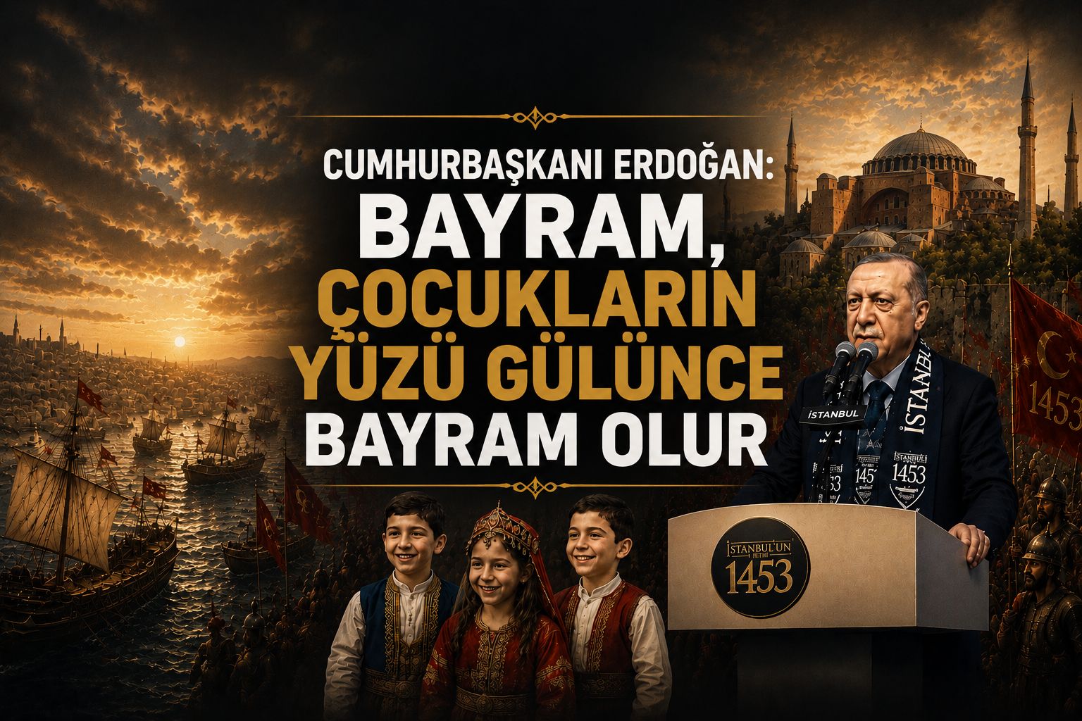 Cumhurbaşkanı Erdoğan: Bayram, çocukların yüzü gülünce bayram olur