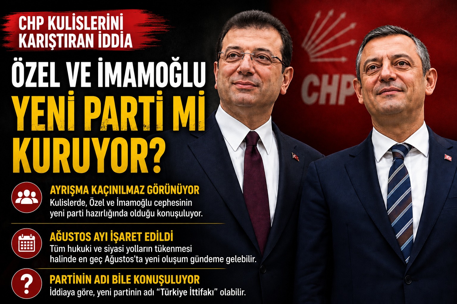 CHP kulislerinde bomba iddia: Yeni partinin adı bile hazır