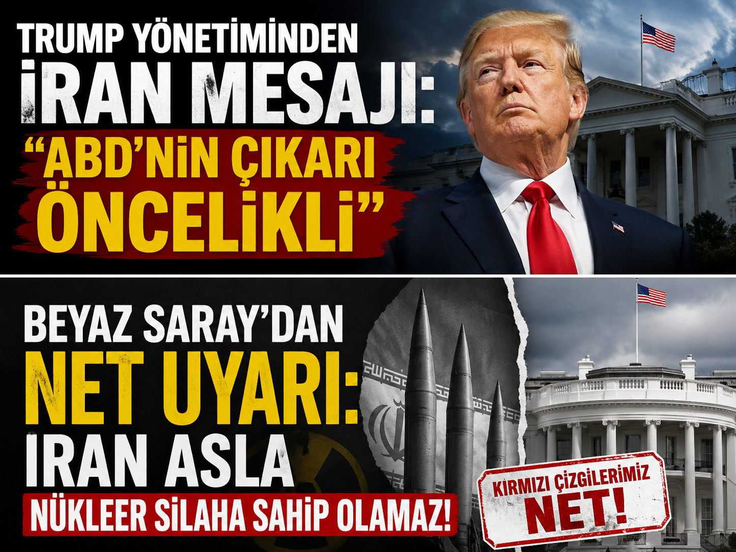 Trump yönetiminden İran mesajı: “Kırmızı çizgilerimiz net”