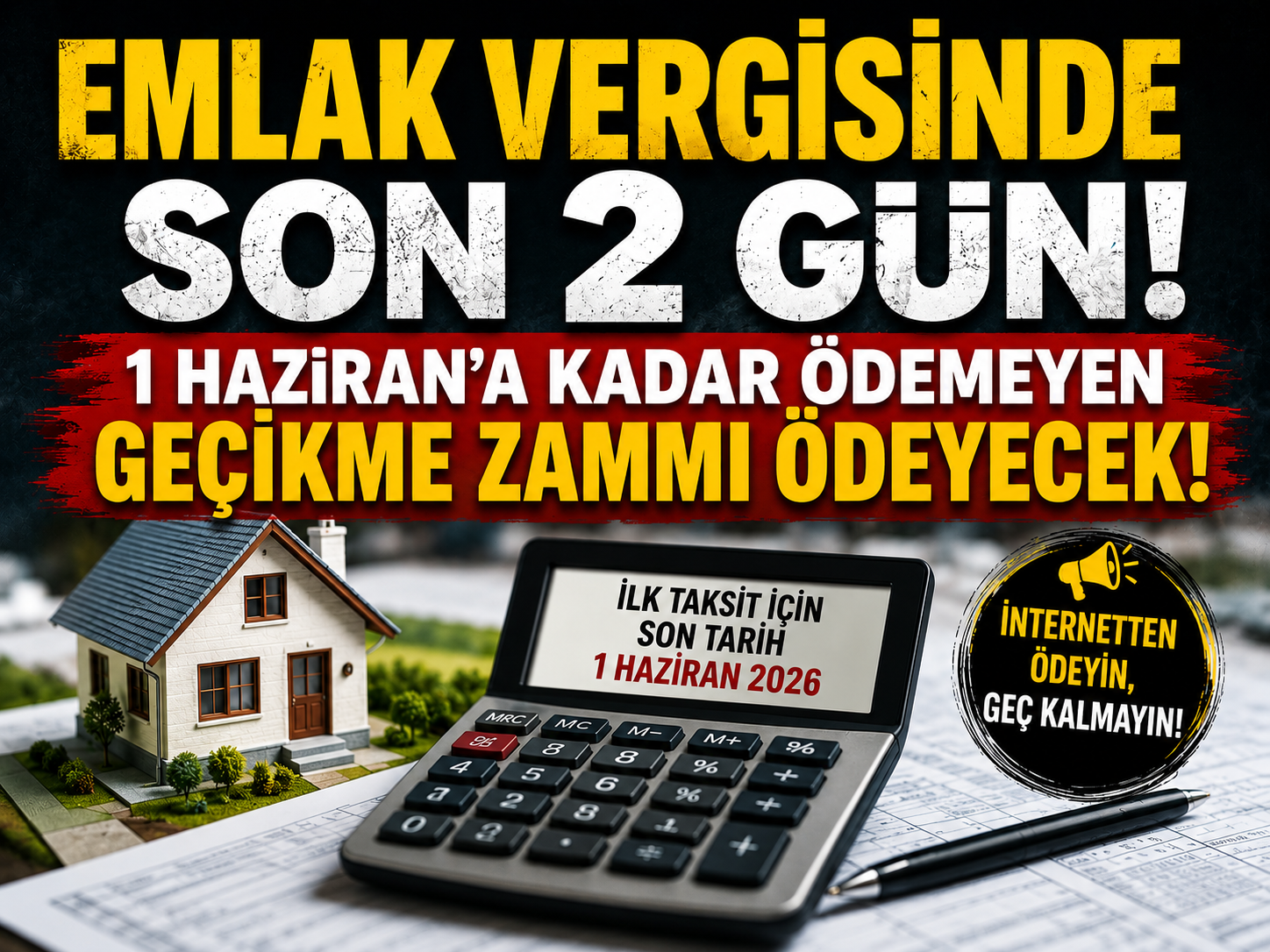 Ev ve arsa sahipleri dikkat! Emlak vergisinde süre daralıyor