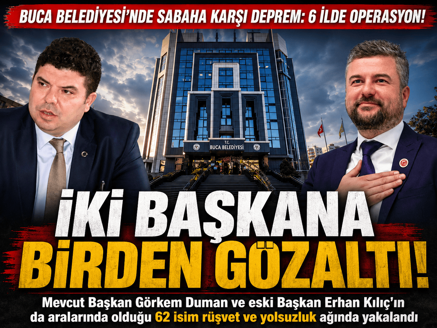 CHP’li Buca Belediyesi’ne operasyon: İki başkan gözaltında