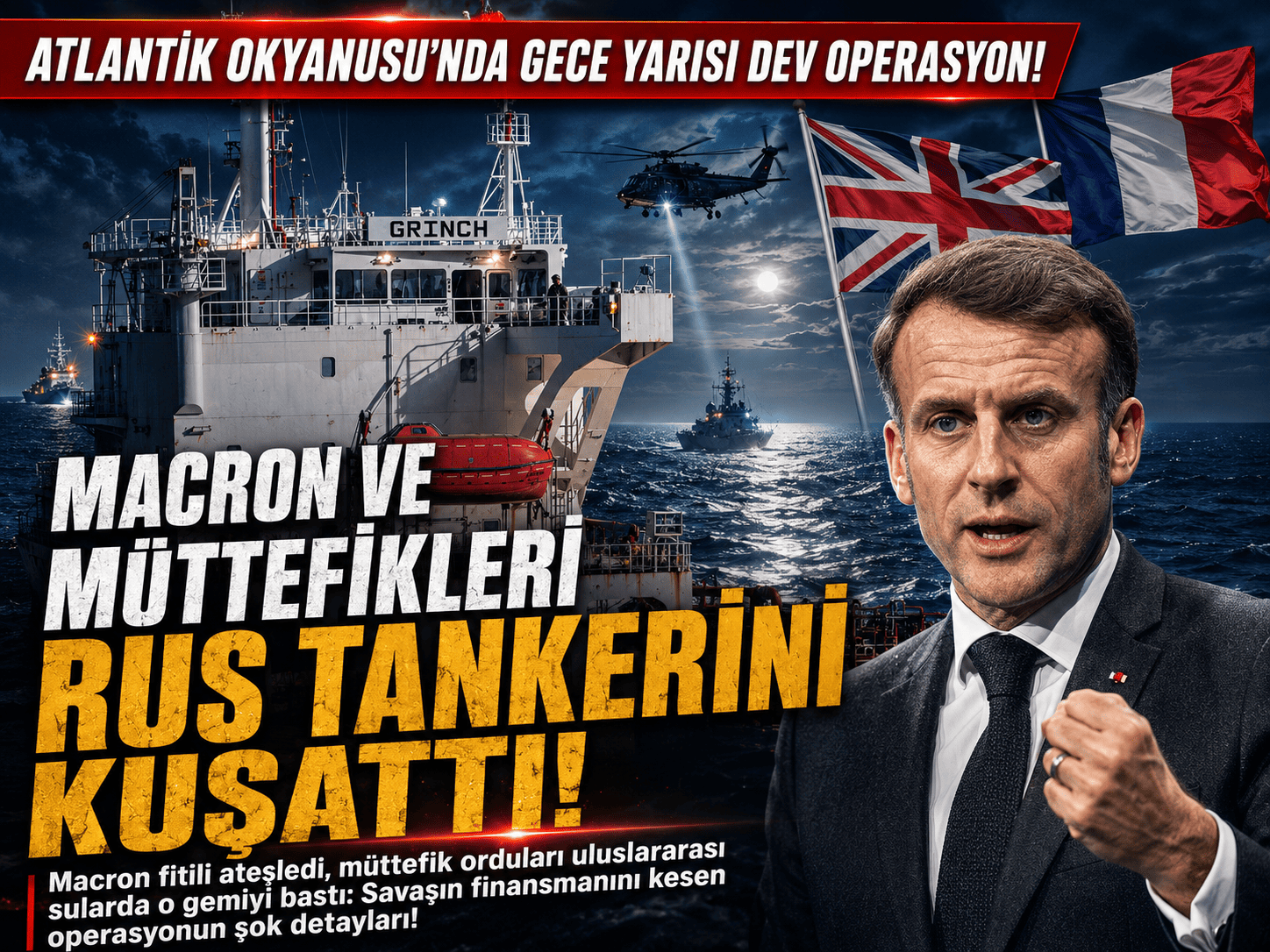 Atlantik'te dev operasyon: Rus tankerine el konuldu!